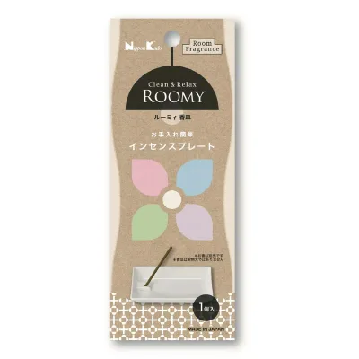 日本香堂 ROOMY Clean&Relax インセンスプレート 1個