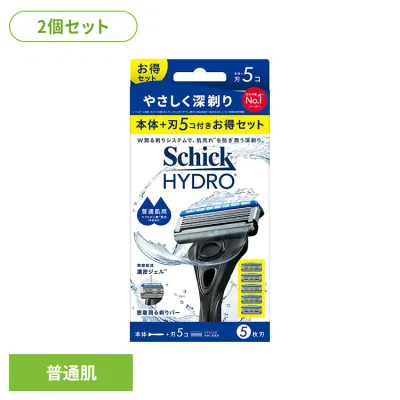 【2個セット】ハイドロ モイスチャーソリッドSP 普通肌 コンボパック シック ハイドロ カミソリ シェービング 髭剃り ハイドロ