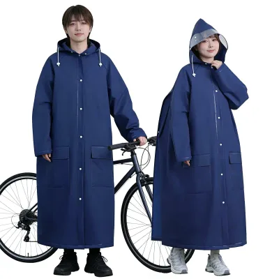 レインコート レディース メンズ 用 二重透明レインバイザー付き レインウェア 自転車 リュック対応 ロング丈 レインコート ポンチョ かっぱ 自転車 防風防水 雨具 超軽量 豪雨 台風 梅雨対