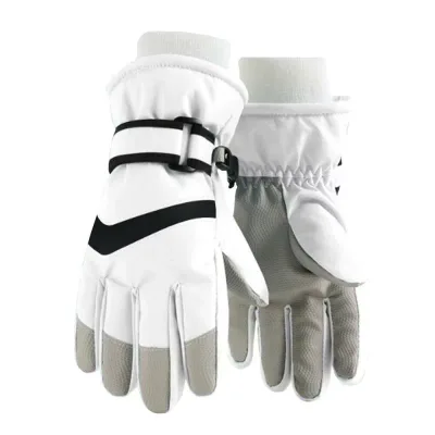 スキーグローブ キッズ 手袋 グローブ 5本指 雪遊び スキー スノボ ポス