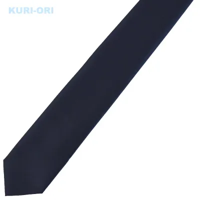 スクールネクタイ 制服ネクタイ ネイビー紺無地 小剣先刺繍入KURI-ORI【クリオリ】【日本製】男女兼用KRN1 自分で結ぶレギュラータイ紺のネクタイ トラッド 通学 式服 学生フォーマル 正装 入学式 卒業式 お揃いコーデ 部活 推しカラー 10色展開!