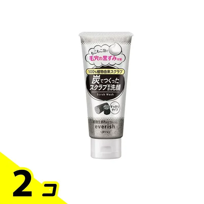 エブリッシュ 炭スクラブ洗顔 135g 2個セット