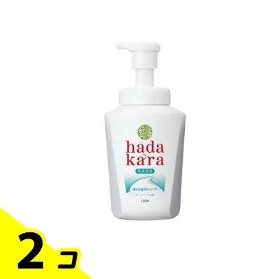hadakara(ハダカラ) ボディソープ 泡で出てくるタイプ クリーミーソープの香り 550mL (ポンプ付き本体) 2個セット