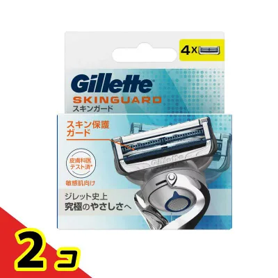 ジレット スキンガード マニュアル 替刃 4個入 2個セット