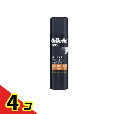 Gillette PRO ジレットプロ シェービングジェルフォーム 195g 4個セット