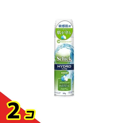 Schick シック ハイドロ 敏感肌 シェービングジェルフォーム 199g 2個セット