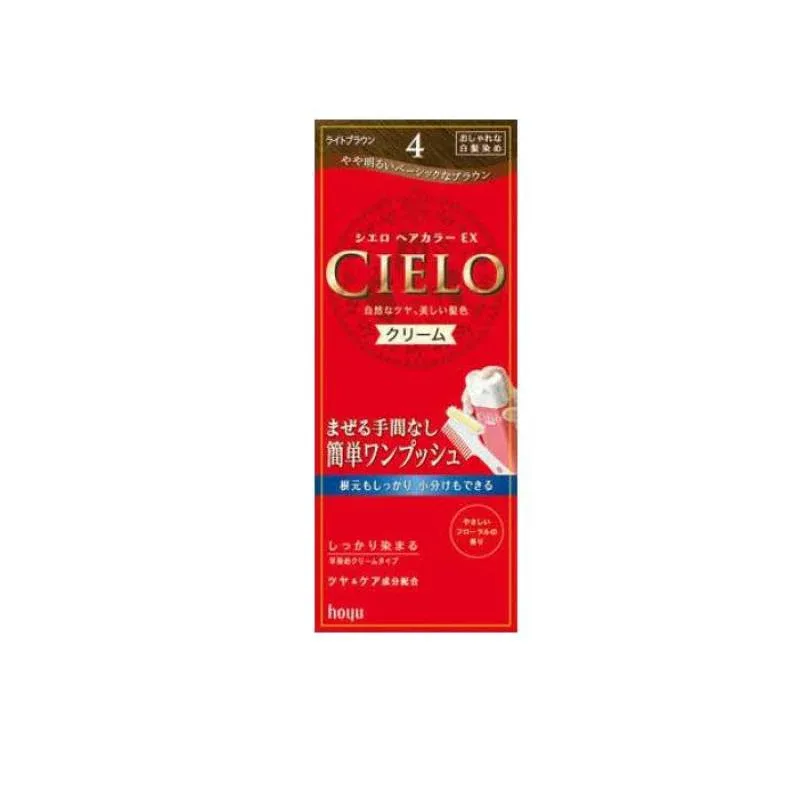 CIELO シエロ ヘアカラーEXクリーム 4 ライトブラウン 1個