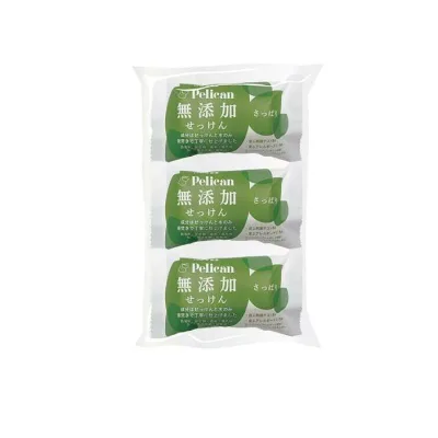ペリカン石鹸 無添加せっけん さっぱり 100g× 3個入
