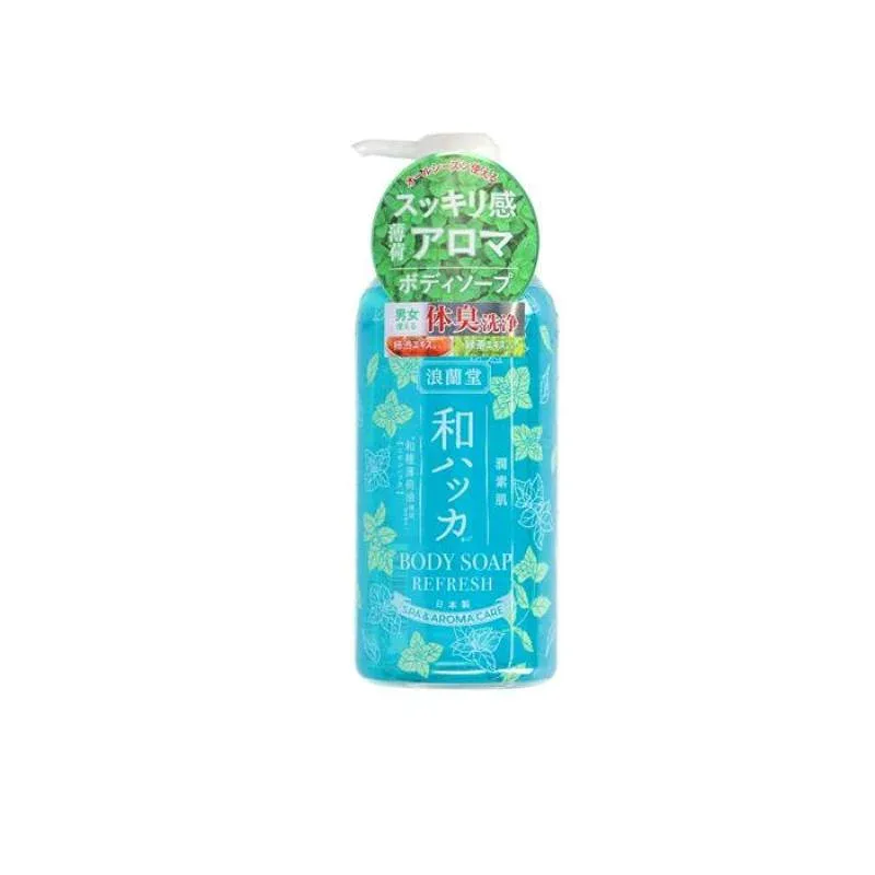 潤素肌 和ハッカ クールボディソープ 本体ボトル 480mL