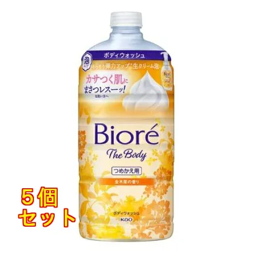 花王 ビオレ ザボディ 泡タイプ 金木犀の香り つめかえ 780mL×5個