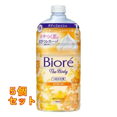 花王 ビオレ ザボディ 泡タイプ 金木犀の香り つめかえ 780mL×5個