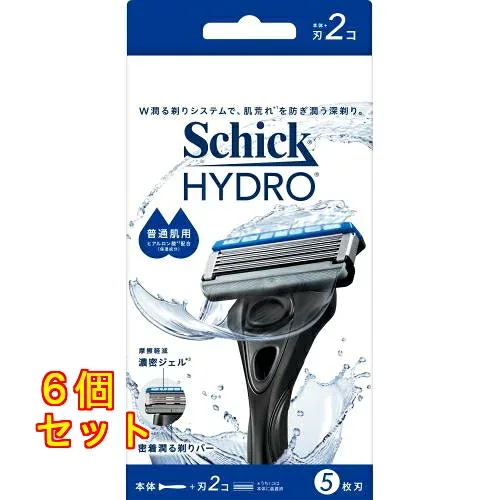 シック ハイドロ 普通肌 ホルダー 本体+刃2個×6個