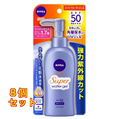 花王 ニベアサン パウダーウォータージェル SPF50 ポンプ×8個140g