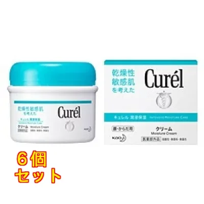 花王 キュレル 薬用クリーム ジャー 90g×6個