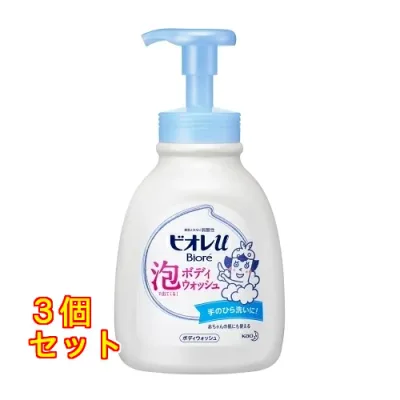 花王 ビオレu 泡で出てくる ボディウォッシュ ポンプ 600ml×3個