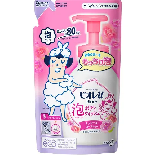 ビオレu 泡で出てくるボディウォッシュローズ替 480ml