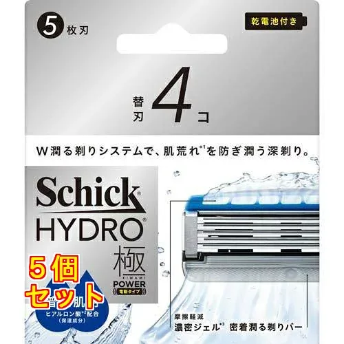 シック ハイドロ極パワー 普通肌 替刃 4個入×5個