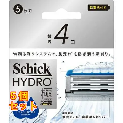 シック ハイドロ極パワー 普通肌 替刃 4個入×5個