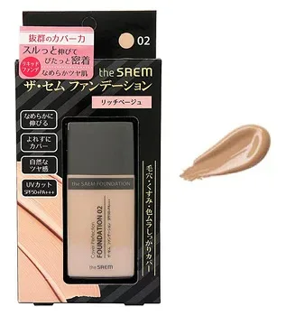 ザ・セム ファンデーション 02 リッチベージュ (35g) the SAEM リキッドファンデーション