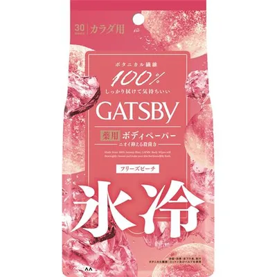 マンダム GATSBY ギャツビー アイスデオドラント ボディペーパー フリーズピーチ 徳用タイプ (30枚) 男性用 ボディシート 制汗シート 【医薬部外品】