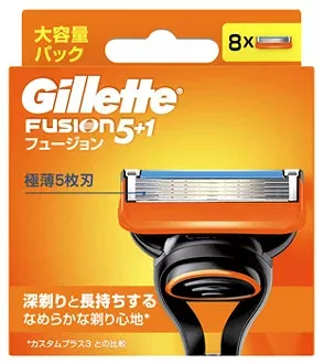 P&G ジレット フュージョン マニュアル 替刃 (8個) 髭剃り カミソリ替刃 【P&G】