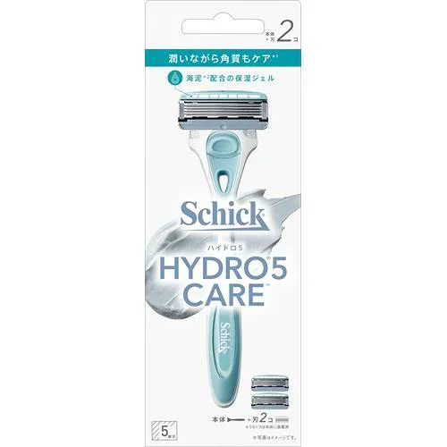 シック ハイドロ5ケア ホルダー (本体+刃2個) 5枚刃 カミソリ 髭剃り Schick