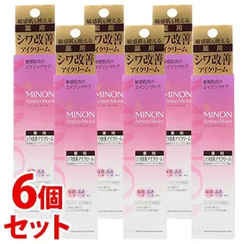《セット販売》 第一三共ヘルスケア ミノン アミノモイスト エイジングケア アイクリーム (25g)×6個セット 保湿クリーム 目元用クリーム 【医薬部外品】 【送料無料】 【smtb-s】