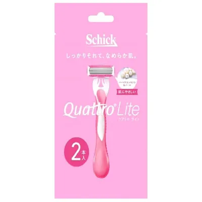 シック クアトロライト (2本入) 女性用カミソリ 4枚刃