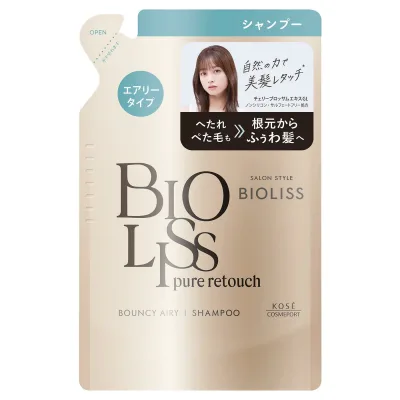 コーセーコスメポート サロンスタイル ビオリス ピュアレタッチ ぺたふぅわ シャンプー つめかえ用 (340mL) 詰め替え用 ノンシリコン BIOLISS