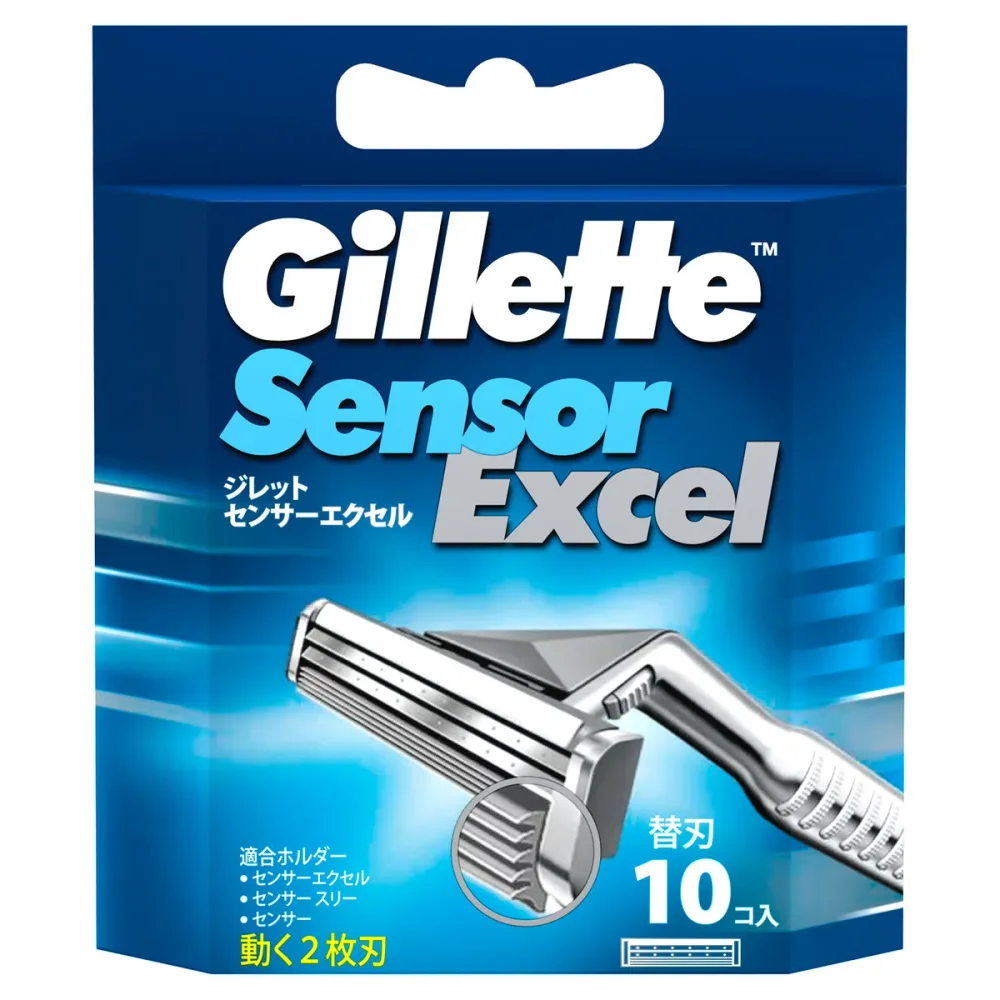 P&G ジレット センサー エクセル 髭剃り 替刃 (10個) カミソリ替刃 【P&G】