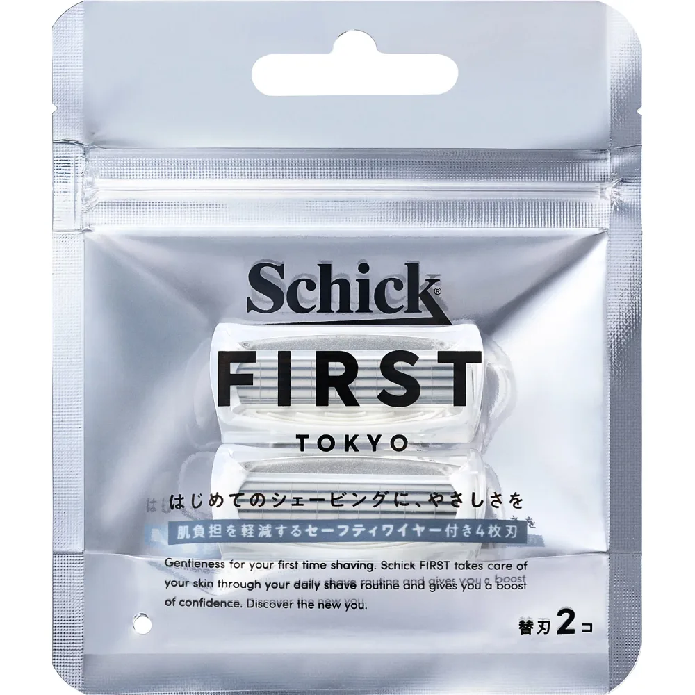 Schick First Shaving Replacement Blades (2 pieces) Men's Razor Schick