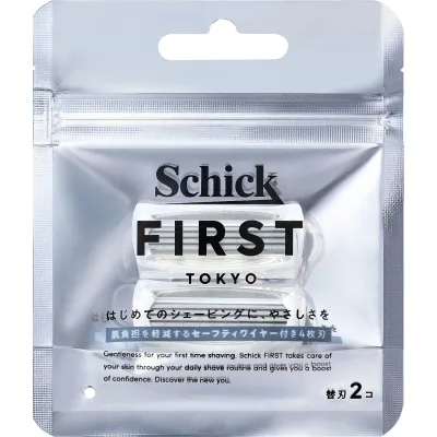 Schick First Shaving Replacement Blades (2 pieces) Men's Razor Schick
