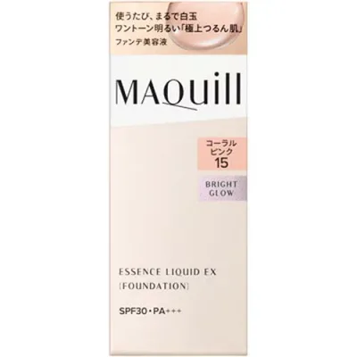 資生堂 マキアージュ エッセンスリキッド EX ブライトグロウ コーラルピンク15 白玉 SPF30/PA+++