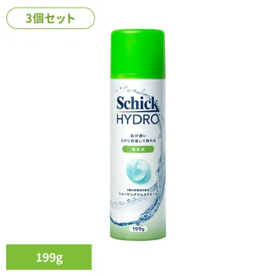 【3個セット】ハイドロ スキンディフェンスシェービングジェルフォーム 199g 27031シック Schick ハイドロ シェービングジェルフォーム シック