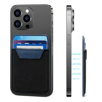 レザーマグネットスマホウォレット、と互換性のあるmagsafe カードケース、スマホ カードケースiPhone 15 14 13 12シリーズ用、13 Mini/12 Miniには対応していません、最大7枚のカードが収まりま…