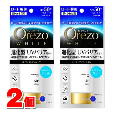 Rohto Pharmaceutical Orezo White Perfect Gel UV 50g x 2 ★. โรห์โต้ ฟาร์มาซูติคอล โอเรโซ ไวท์ เพอร์เฟค เจล ยูวี 50ก. x 2 ★