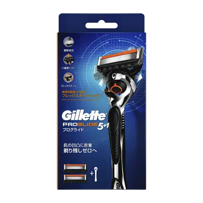 P&G ジレット プログライド フレックスボール マニュアル ホルダー 本体+替刃2個付 ★