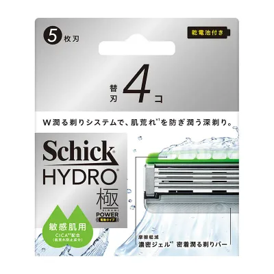 シック・ジャパン ハイドロ極パワー 敏感肌 替刃 4個 ★