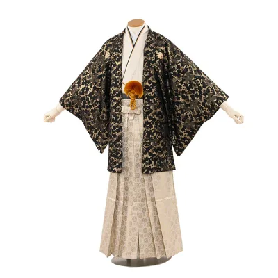 【レンタル】紋付12点フルセット 往復送料無料 新品足袋プレゼント 卒業式 結婚式 成人式 イベント レンタル袴 レンタル衣装 袴セット 羽織袴 紋付袴 袴レンタル 紋付羽織袴 男 袴 男性 セット メンズ 貸衣装 紋付き袴 紋付 羽織 着物 3AF5C05