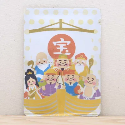 プチギフト 七福神 かわいい お茶【宝船茶|ごあいさつ茶】プチギフトやお土産にもぴったりな「ごあいさつ茶」シリーズ 日本茶専門店の京都・宇治田原産玉露ティーバッグ1包入/プチギフト 美味しい かわいい お茶 日本 京都 玉露