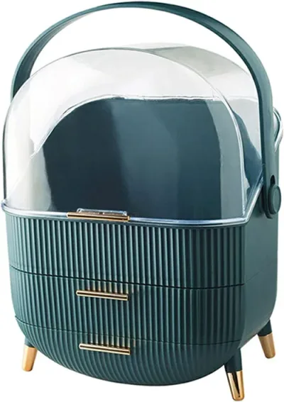 化粧品収納ボックス メイクボックス 大容量 化粧品収納ボックス 防水 3段式 コスメ 収納 持ち運び 化粧品収納ケース 防塵防水 多機能 小物入れ 綺麗に整理 引き出し小物 アクセサリー収納 コスメ