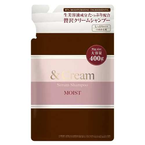 Cream (アンドクリーム) モイスト セラム シャンプー 詰め替え 400g / シャンプー