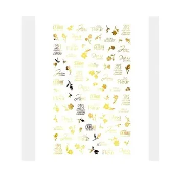 TSUMEKIRA Nail Sticker es effrontee kyoko ผลิตโลโก้ a la carte Gold (เฉพาะเจล) ES-EFK-023