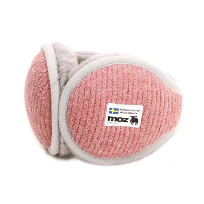 【送料無料】【2500円均一】【廃番】MOZ(モズ)レディース イヤーカフ 耳あて ボア素材 ふわふわファー&ニット イヤーマフ 耳当て フリース バックアーム ピンク 469-1014pink【24★】