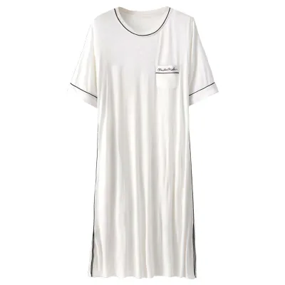 Pajamas, Room Wear, Dress, Nightwear, Sleepwear, Women's, Summer, Thin, Long, Knee Homewear, Summer