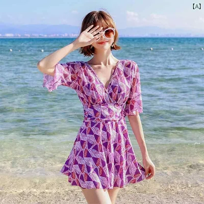 ワンピース 水着 レディース 女性用 婦人用 スイムウェア 温泉 海 プール レジャー レトロ ユニーク 夏