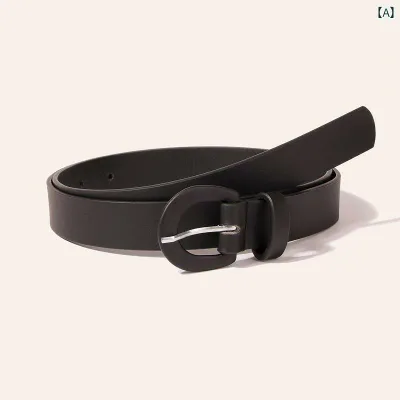 ベルト カジュアル レディース バックル ベーシック シンプル PU デイリー バックル シンプル