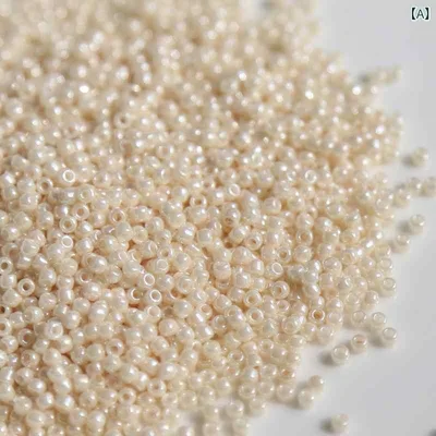 手芸ビーズ フェイクパール 模造パール アイボリー オフホワイト ガラス シードビーズ 丸小ビーズ 1.5mm 2mm 3mm 小粒 ミニ 丸形 アクセサリー作成 DIY ハンドメイド材料 手作り素材