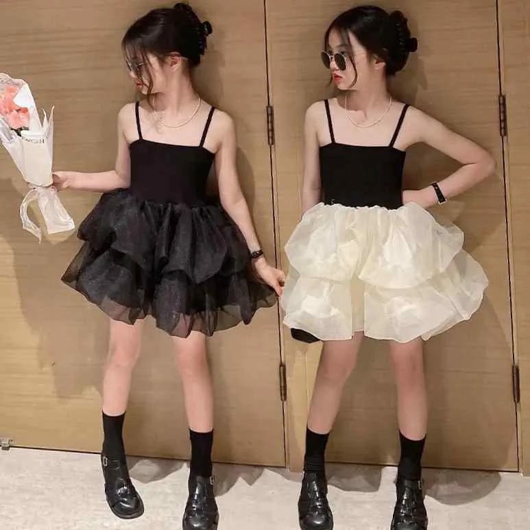 ワンピース キッズ 女の子 夏 吊り下げドレス ノースリーブ コットン プリンセス 森ガール レース かわいい お出かけ お呼ばれ