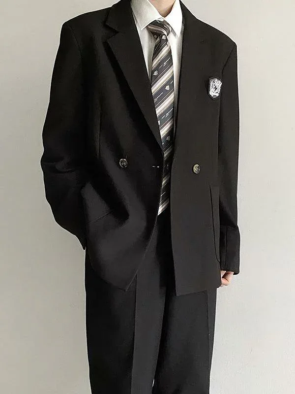 ジャケット メンズ テーラードジャケット ブレザー スクールブレザー 学ラン DK風 制服 アウター 春秋物 長袖 ゆったり 軽い カジュアル 通学 通勤用